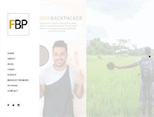 Tablet Screenshot of foodiebackpacker.com